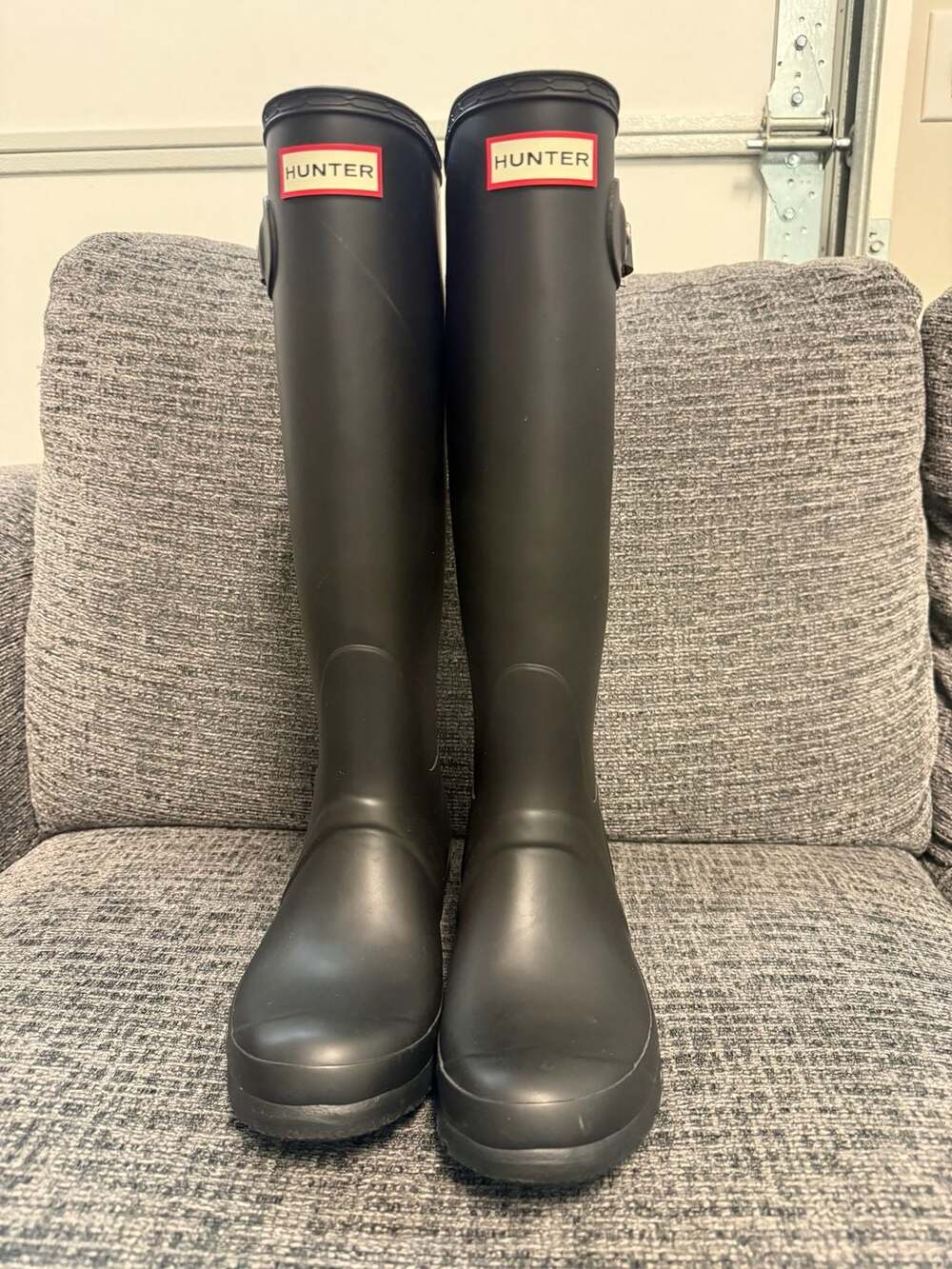 Hunter Original Tall Rain Boots US 6 Black Matte WFT1000RMA
